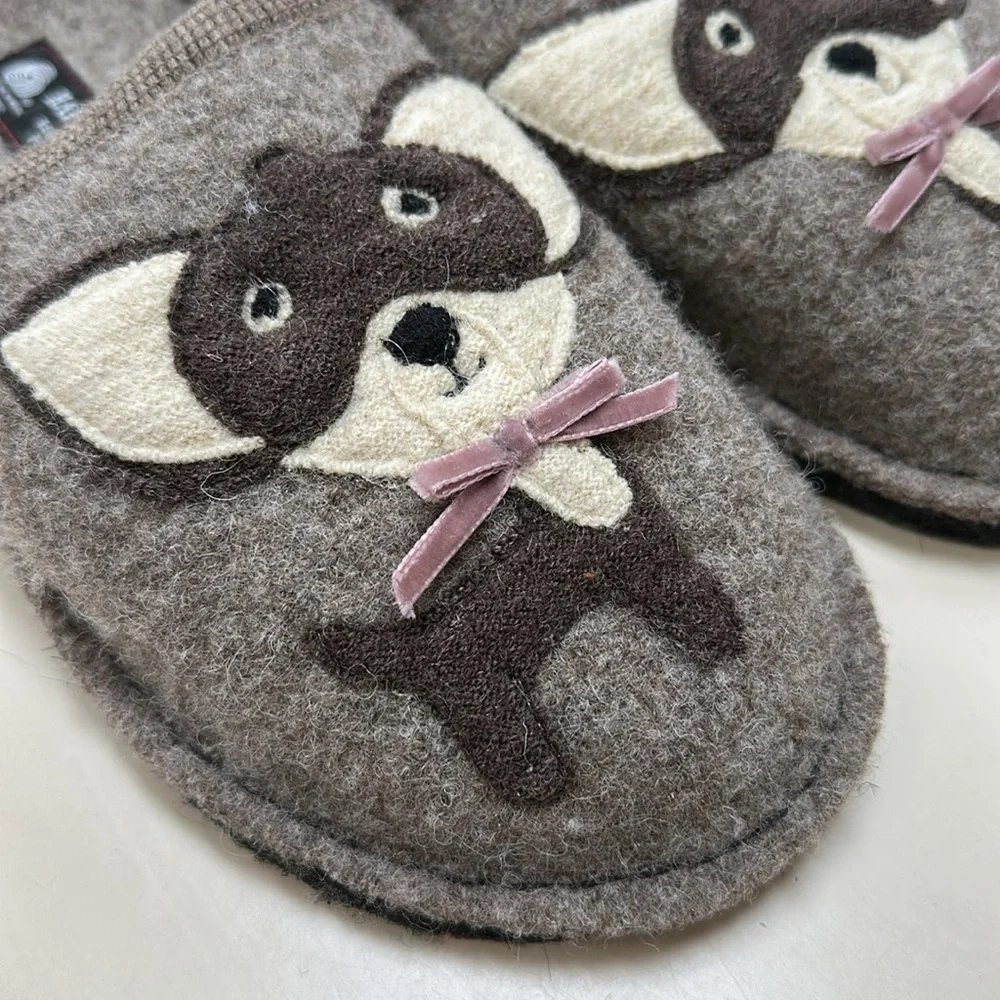 Haflinger 💯 wool slipper Chihuahua 40 9 women NEW - Picture 2 of 8